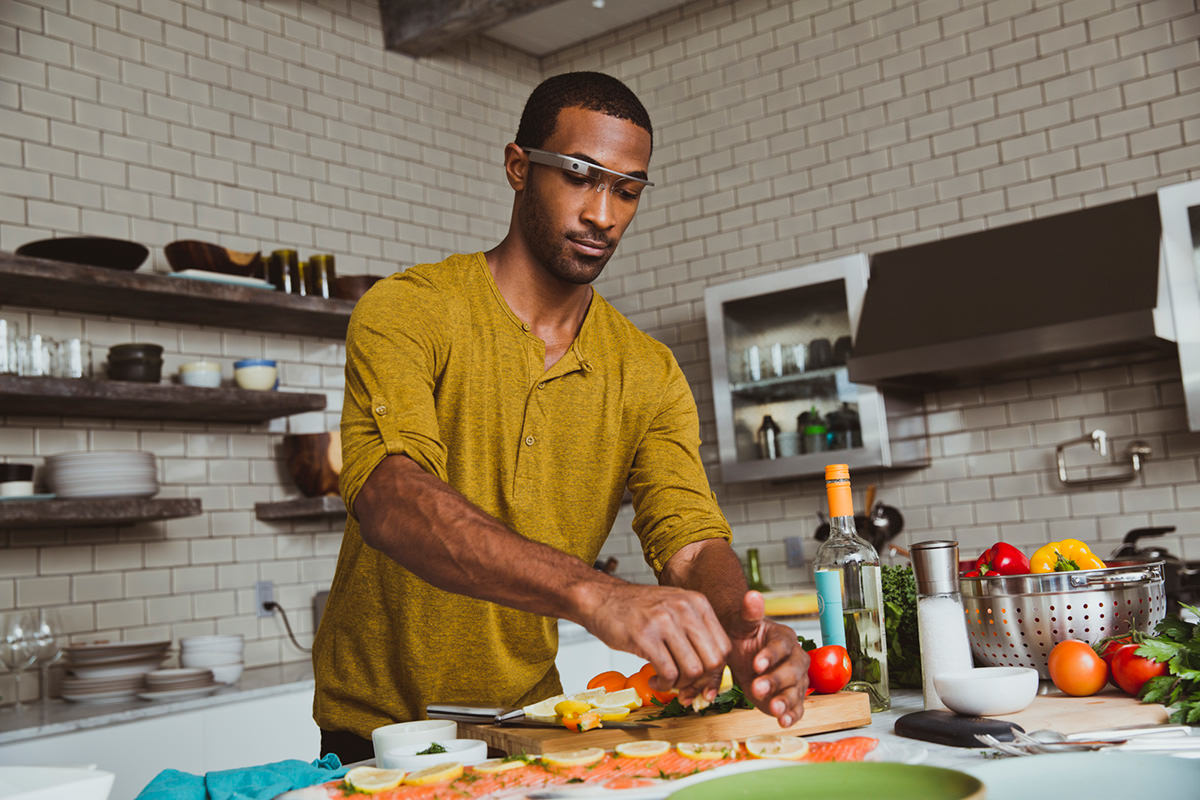 team building con google glass cook